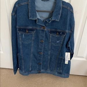 Terra and Sky plus size jean Jacket